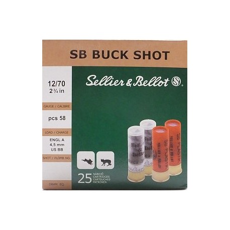 Náboj S&B 12x70 BUCK SHOT  8,4 mm
