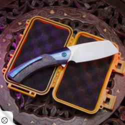 BAZAR!!! zavírací nůž DELLINGER Melting Rain CPM S90V Flipper, 100 pcs. limited edition