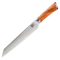 Nůž plátkovací Slice 190 mm SOK Olive Sunshine Damascus