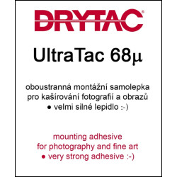 130cm x 50m UltraTac 68µ - montážní samolepka i pro venek, Drytac