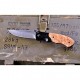 Lovecký zavírací damaškový nůž Dellinger Hunter Poplar Burl limited - série pouze 150 ks